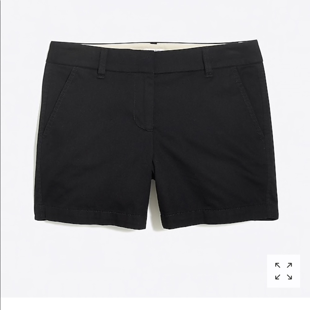 J Crew Black Chino Shorts